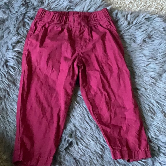 Carter’s long sleeve boys faux flannel plaid button down pants set. 18m - Picture 6 of 9